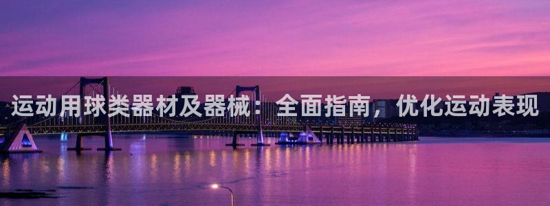 尊龙凯时输了100万：运动用球类器材及器械：全面指南