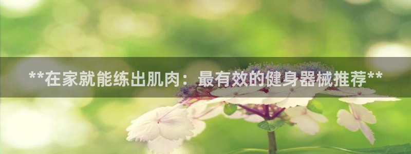 尊龙官方网址：**在家就能练出肌肉：最有效的健身器械