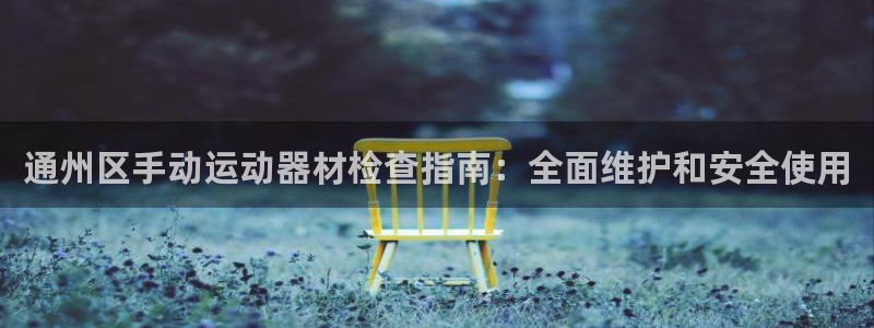 尊龙凯时平台有没有不到账的：通州区手动运动器材检查指