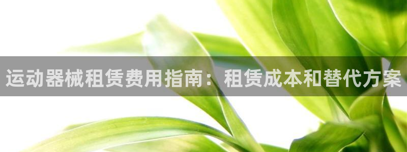 尊龙尊龙：运动器械租赁费用指南：租赁成本和替代方案