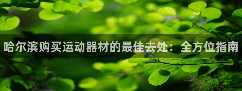 尊龙l1500：哈尔滨购买运动器材的最佳去处：全方位