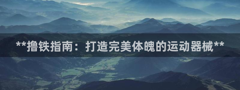 尊龙软件下载：**撸铁指南：打造完美体魄的运动器械*