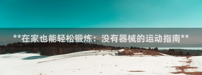 尊龙游戏官方网：**在家也能轻松锻炼：没有器械的运动指南**