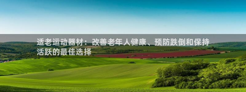 尊龙凯时app官网：适老运动器材：改善老年人健康、预