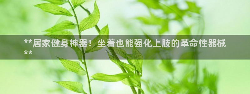 尊龙凯时官方网站下载：**居家健身神器！坐着也能强化上肢的革